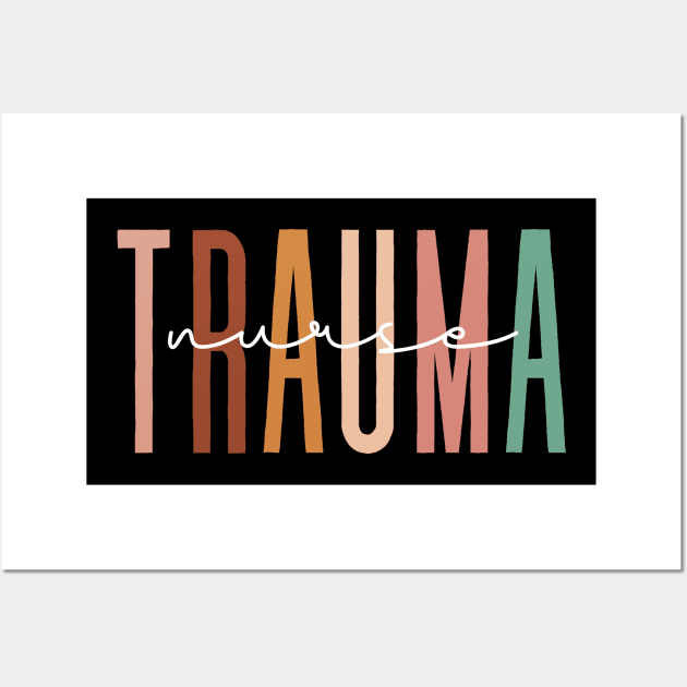 Trauma Nurse Psychiatric Nurse Emergency Trauma Nursing Wall Art by Saraahdesign